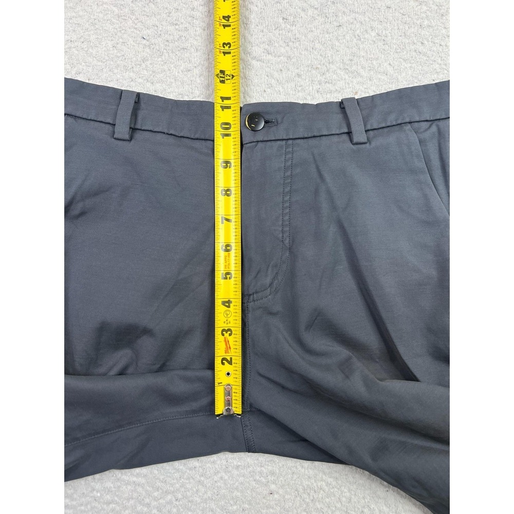 Lululemon Chino Pants Mens 31x31 Gray Stretch Business Casual Zip Solid Slim - Picture 9 of 12